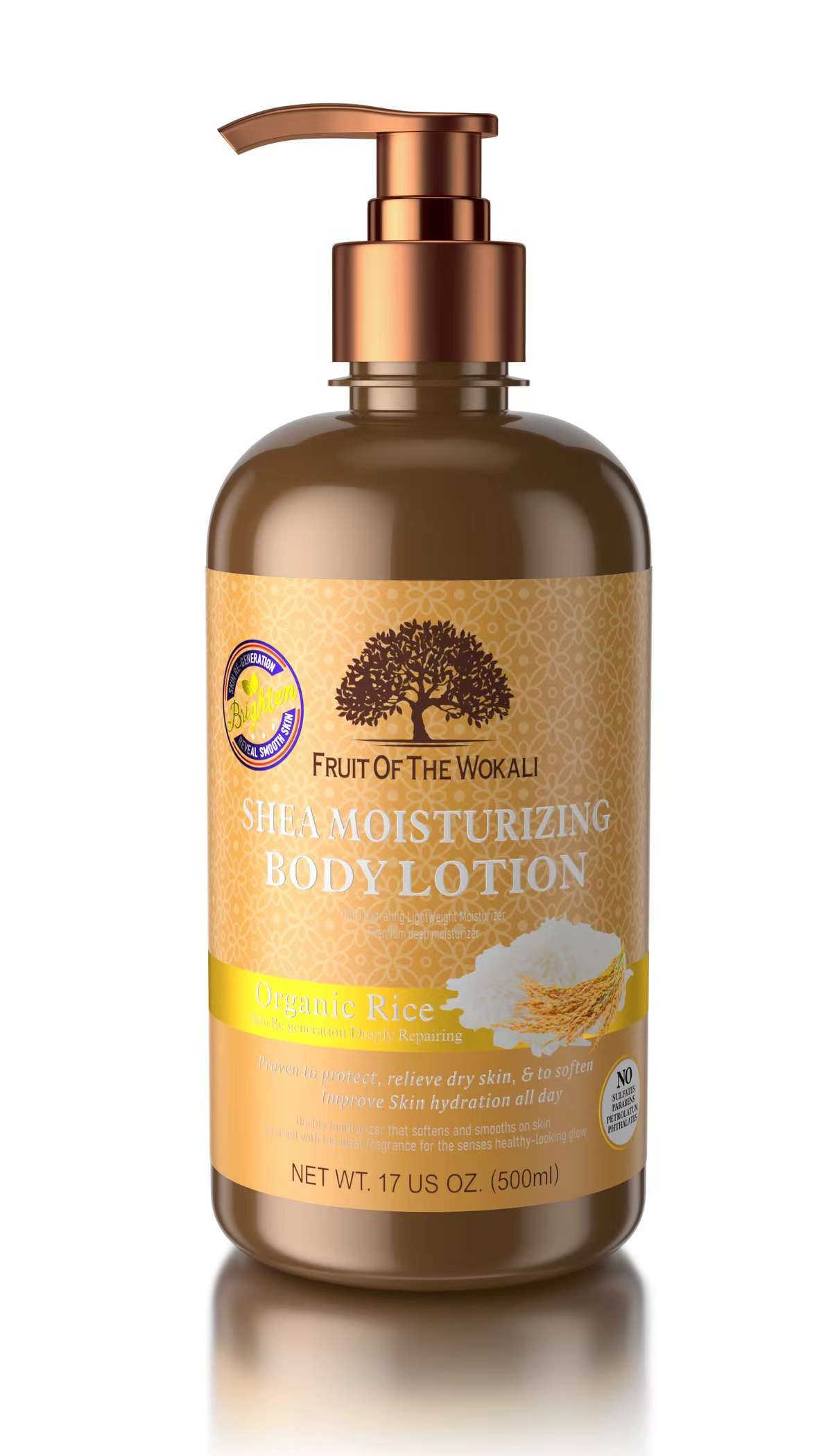 Fruit of the Wokali Shea Moisturing Body Lotion - Organic Rice