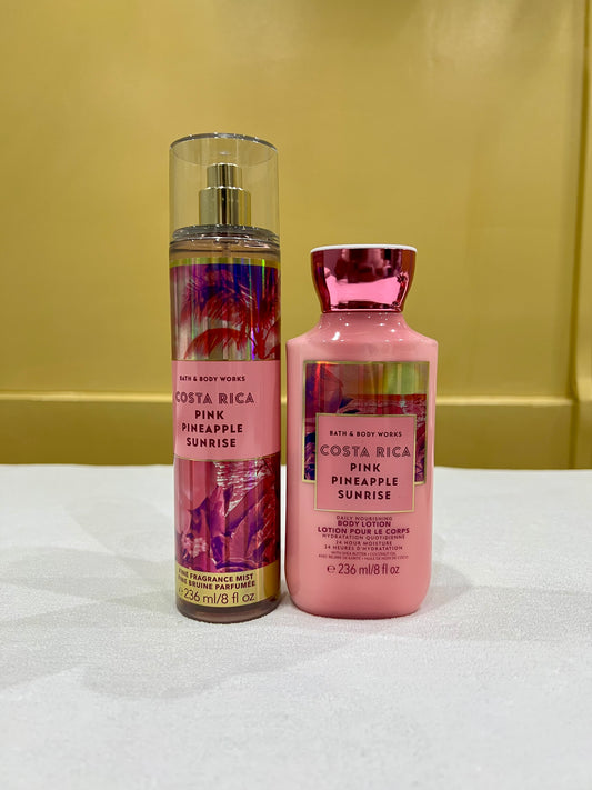 Costa Rica Body lotion & Fragrance mist.