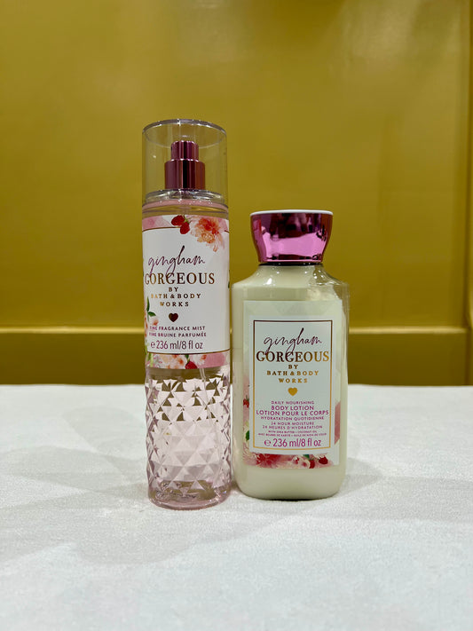 Gingham gorgeous body lotion & fragrance mist