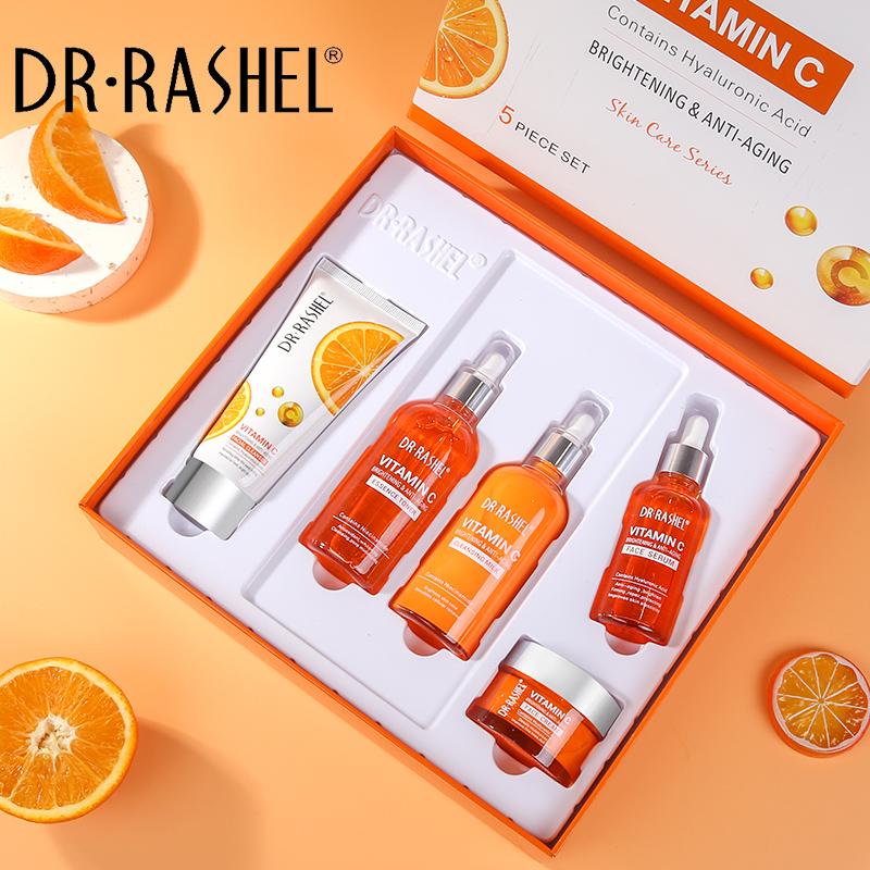 Dr. Rashel Vitamin C Brightening & Anti Aging Skin Care Series 5 Piece Set