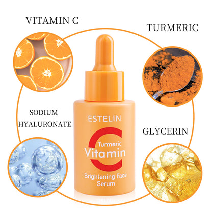 Estelin Brightening Vitamin C and Golden Turmeric Face Serum